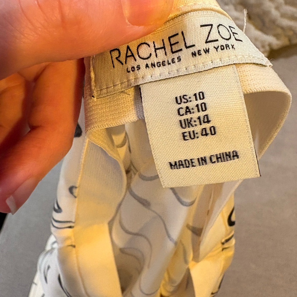 Rachel Zoe Ivory and Black Bow Skirt - Picture 2 of 4